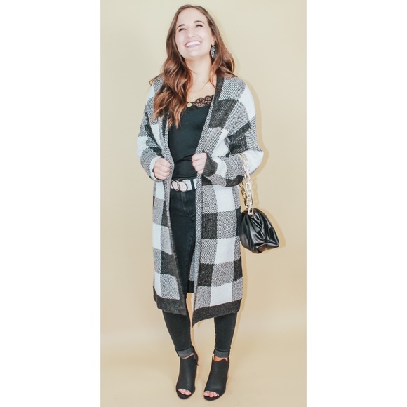 ASPEN CHECKERED CARDIGAN - Picture 5 of 5